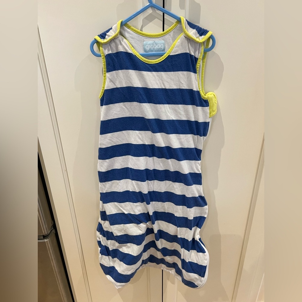 Grobag 6-18m Blue & White Striped Kids Pajama Sleep Sack